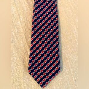 Hermes Silk Classic Tie w/ Belt Interlocking pattern